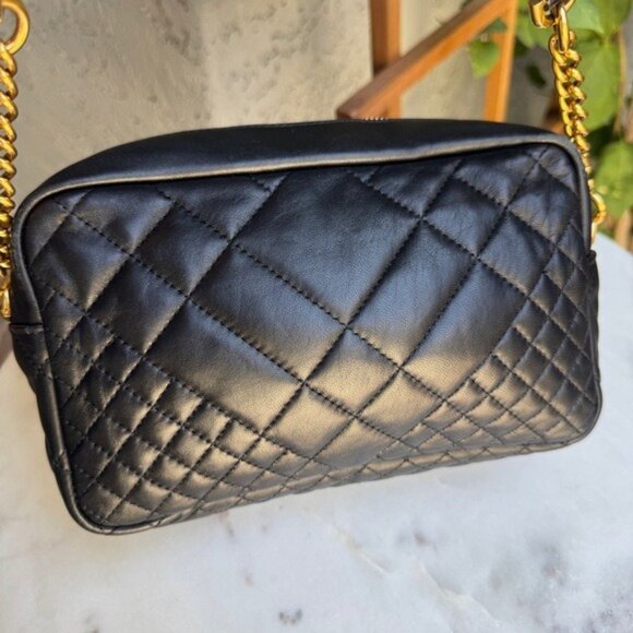 SOLD Versace Baroque Icon Quilted Leather Camera Crossbody Bag - Picture 5 of 15